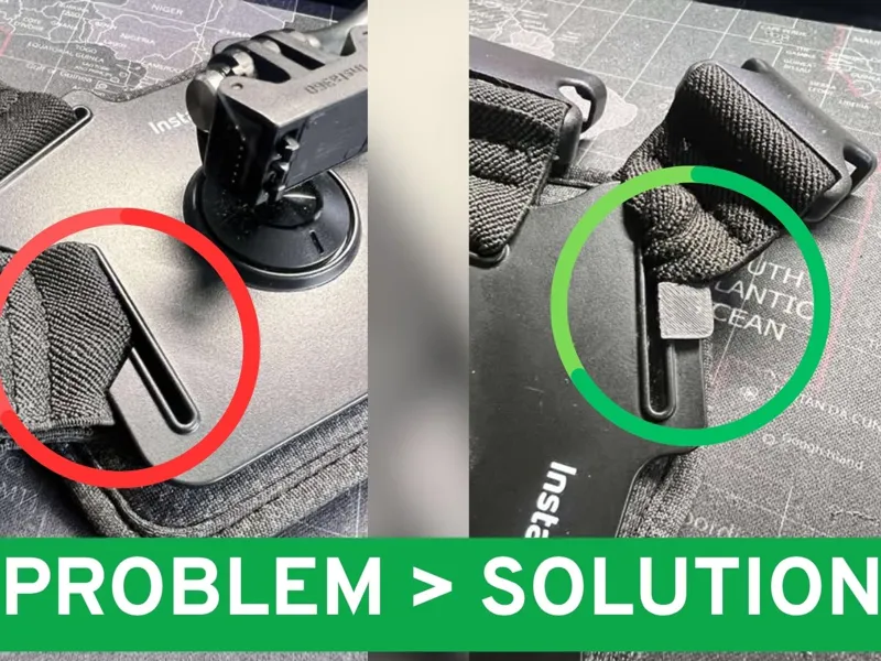Securisation harnais insta360 harness security