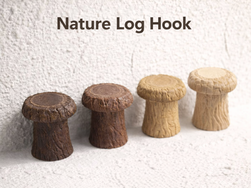 Nature log wall hook