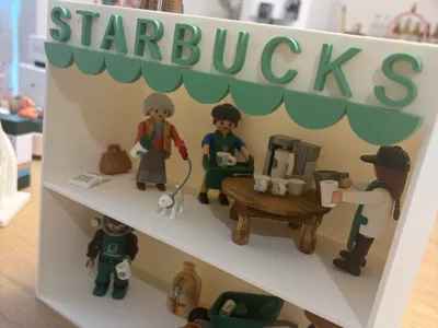 Starbucks Mini-Display Stand
