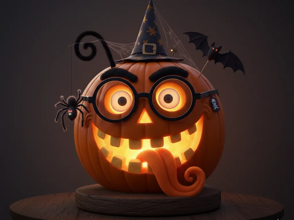 Funny Pumpkin Lamp  by Nik62olas MakerWorld: Download Free 3D Models - 3D model önizlemesi