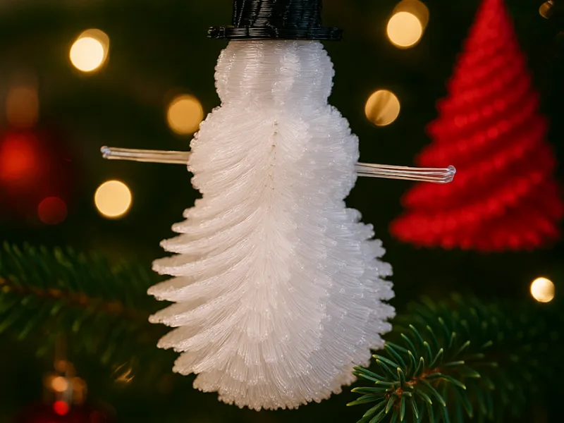 PALLINA DI NATALE FILIFORME PUPAZZO DI NEVE ALBERO