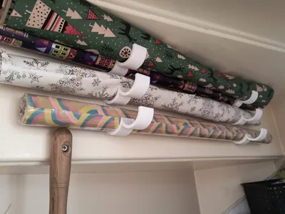 gift wrap roll wall mount