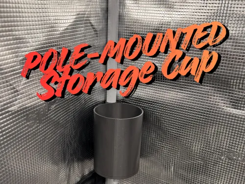 Pole-Mounted Storage Cup for 16 mm Grow Tent Poles