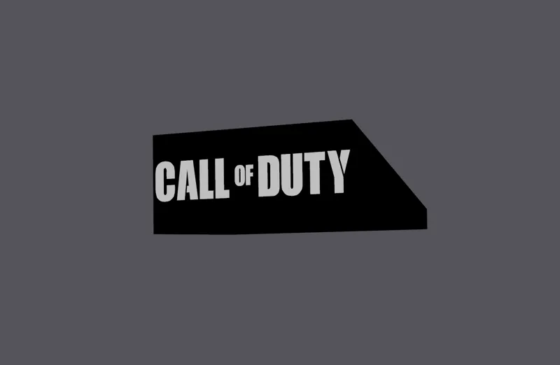 call of duty logo light box