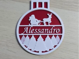 Decorazione Natalizia Personalizzata "Alessandro"