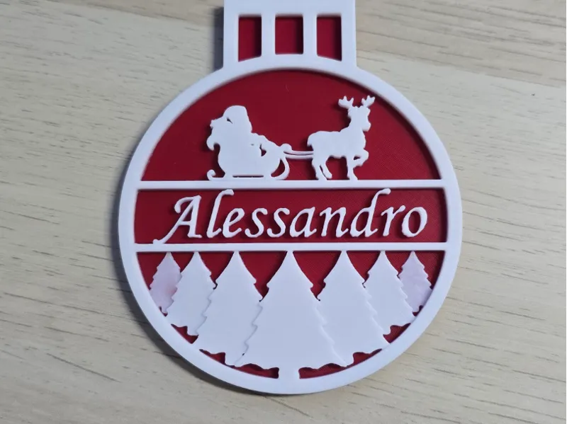 Decorazione Natalizia Personalizzata "Alessandro"