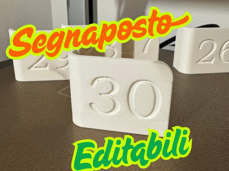 Segnaposto - EDITABILI F3D