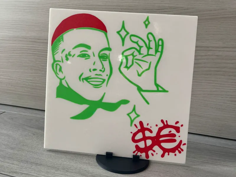 sfera ebbasta quadretto