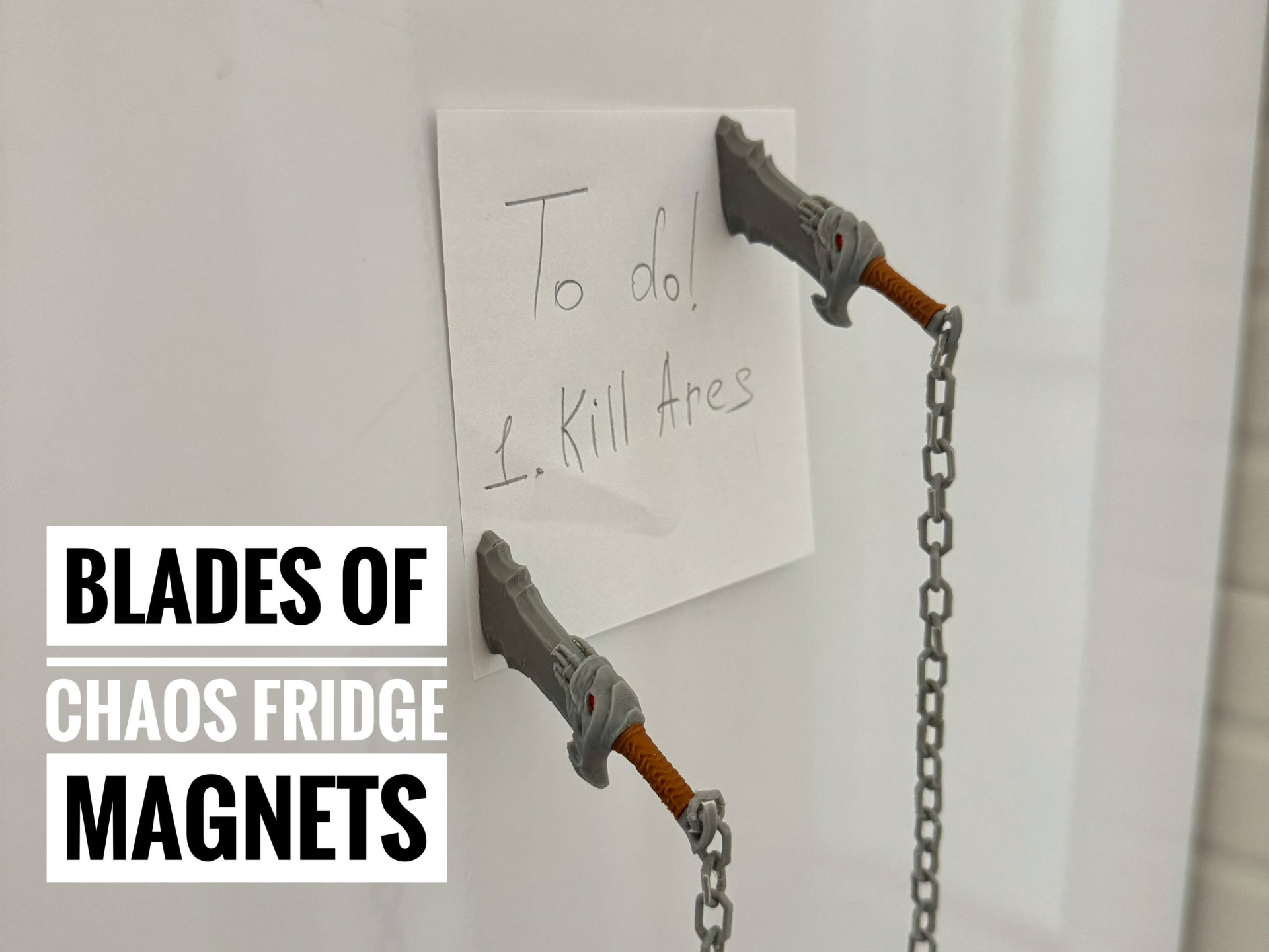 Blades of chaos - fridge magnet - 1
