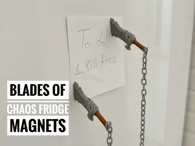 Blades of chaos - fridge magnet