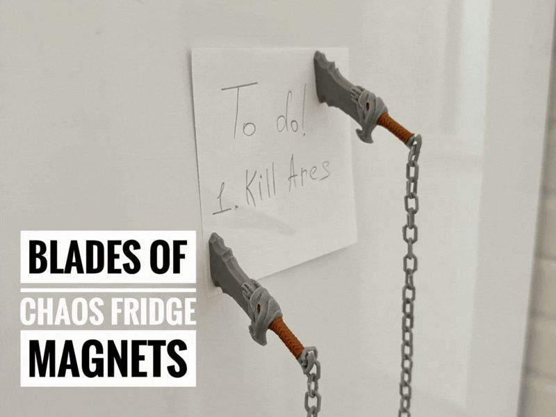 Blades of chaos - fridge magnet