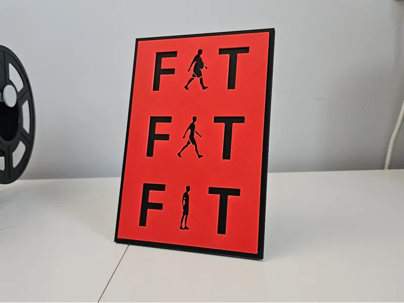 FAT FAT FIT - Gym motivational picture
