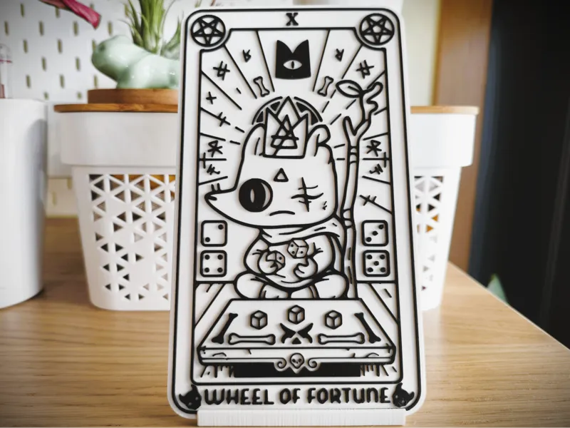 Cult of the Lamb Tarot Card - X Wheel of Fortune