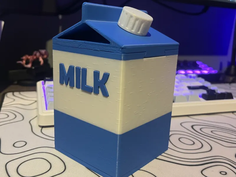 Milk Carton Display Deck Box