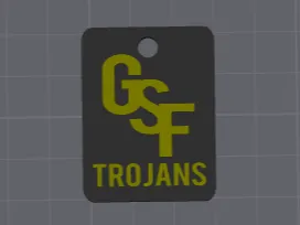Green Sea Floyds Trojans Keychain