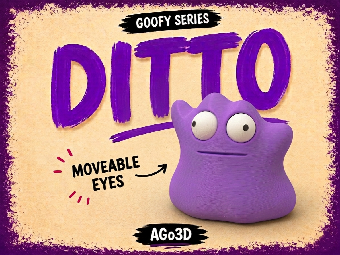 Goofy series – DITTO Movable Eyes NO AMS pokemon 3D model