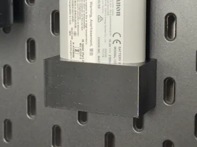 Ikea Skadis Canon LP-E19 holder
