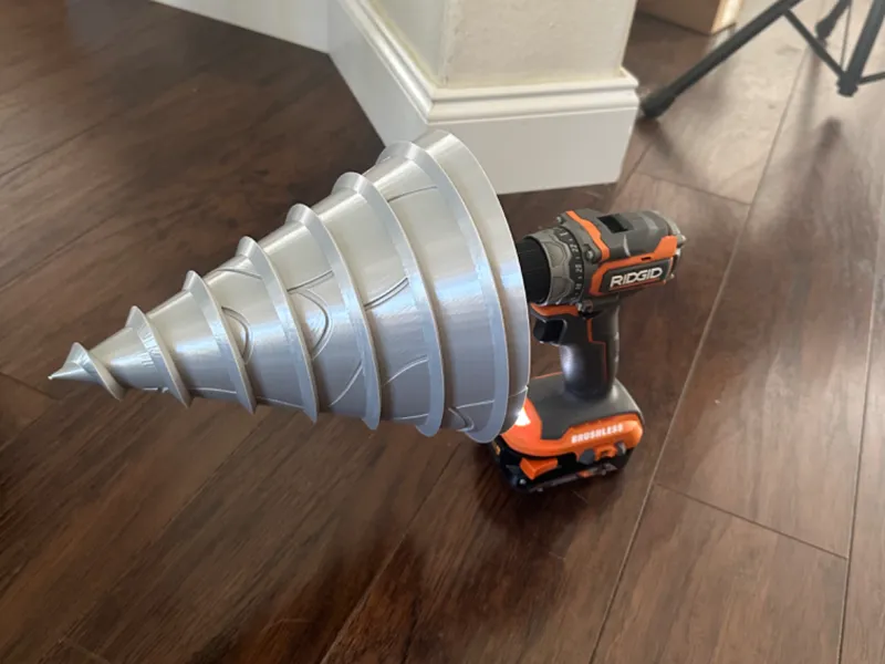 Exaggerated Drill Attachment