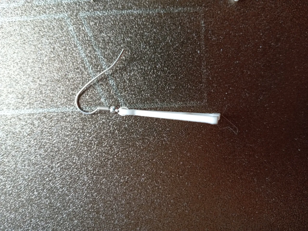 3D Printable A-Shaped Earring view 3