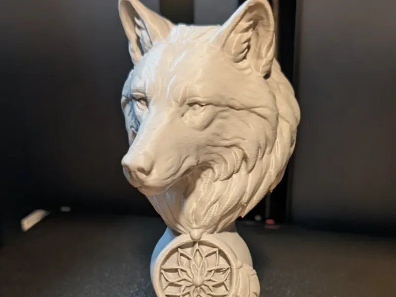 wolf bust 