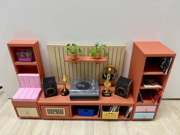 Estante o repisa: The Vinyl Lounge – Modular Retro Wall Unit — vista de referencia 3