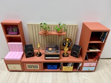Estante o repisa: The Vinyl Lounge – Modular Retro Wall Unit — vista de referencia 4