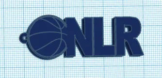 Basketball keychain