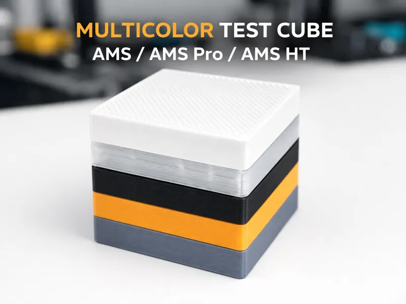 AMS / AMS Pro / AMS HT Multicolor Test Cube 20 mm