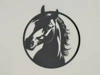 Silhouette de tête de cheval — photo 1