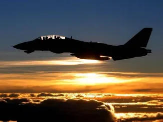 f14 tomcat sunset