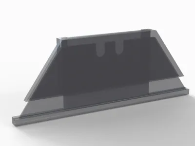 Quick and dirty utility blade holder with guard