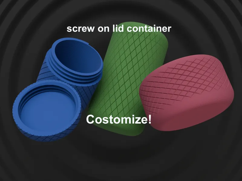 customizable container.