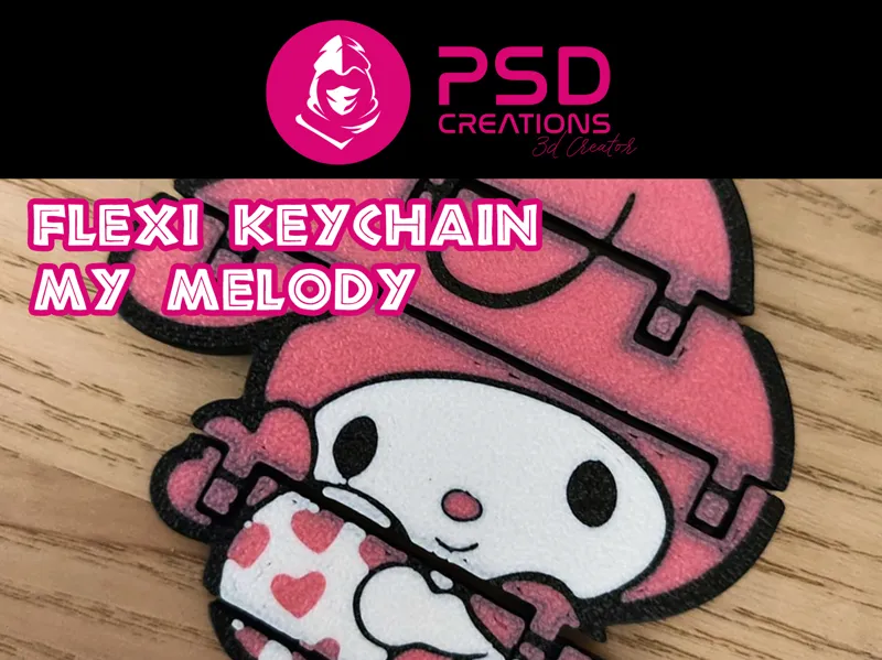 My Melody 3D – The Rebel in a Flexible Keychain! 