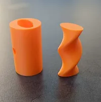 Cylinder with 2 small holes
