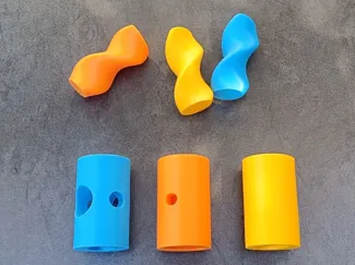 Cylinder pass through anti-stress