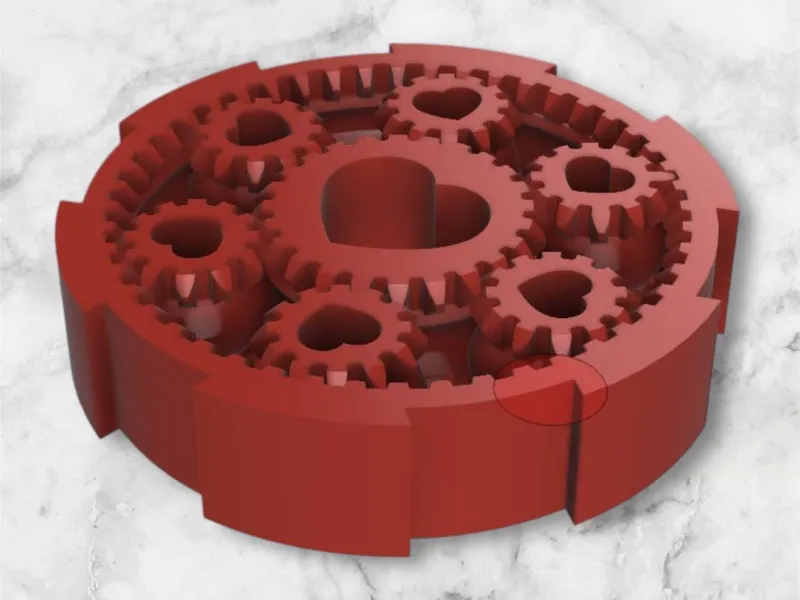 Gear spinner Valentine's Day