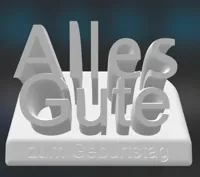 Lettrage « Alles Gute zum Geburtstag » — photo 1