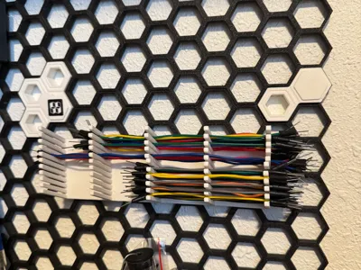 Jumper Wires Holder - Honeycomb Storage Wall