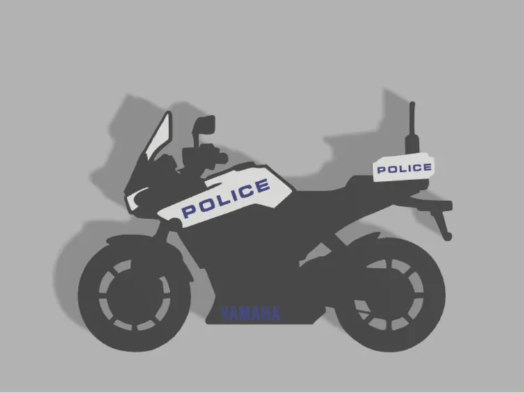 Portachiavi moto polizia