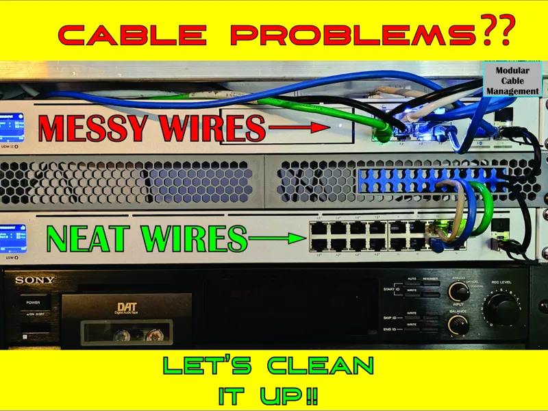 Network Cable Management 19 & 10 Inch