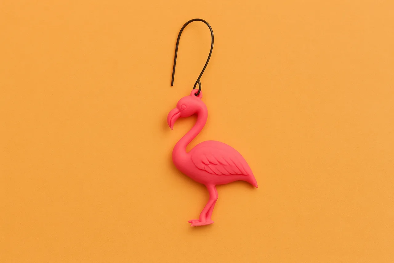 Flamingo Earrings view 2