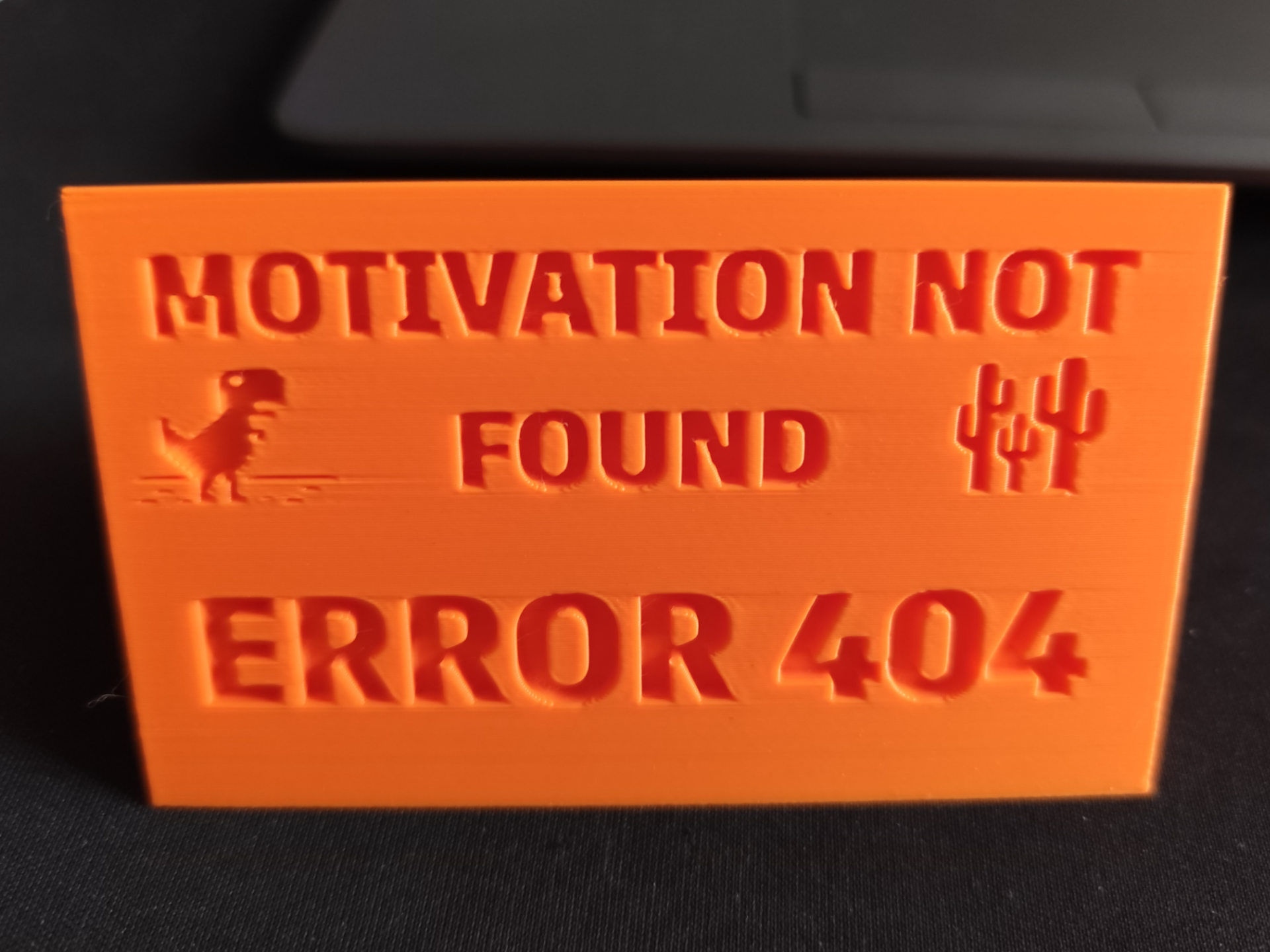 "No Work Today" 404 Error Sign - pen/phone holder