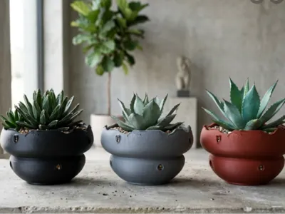 "Thorn Crown" Agave Planter