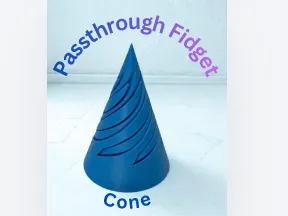 Passthrough vortex cone fidget