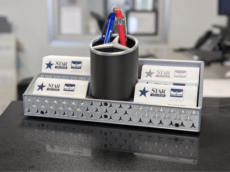 Mercedes-Benz business card and pencil/pen holder