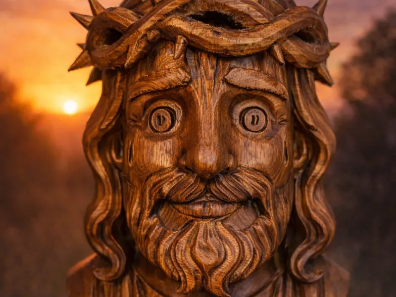 busto cristo cartoon