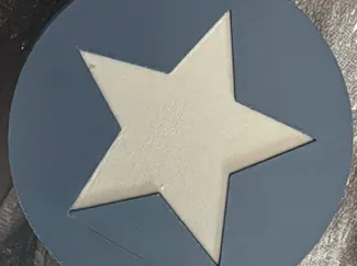 Coasters with A Star Inlay