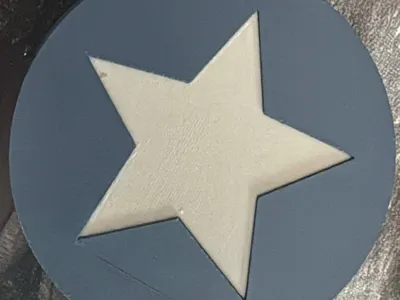 Coasters with A Star Inlay