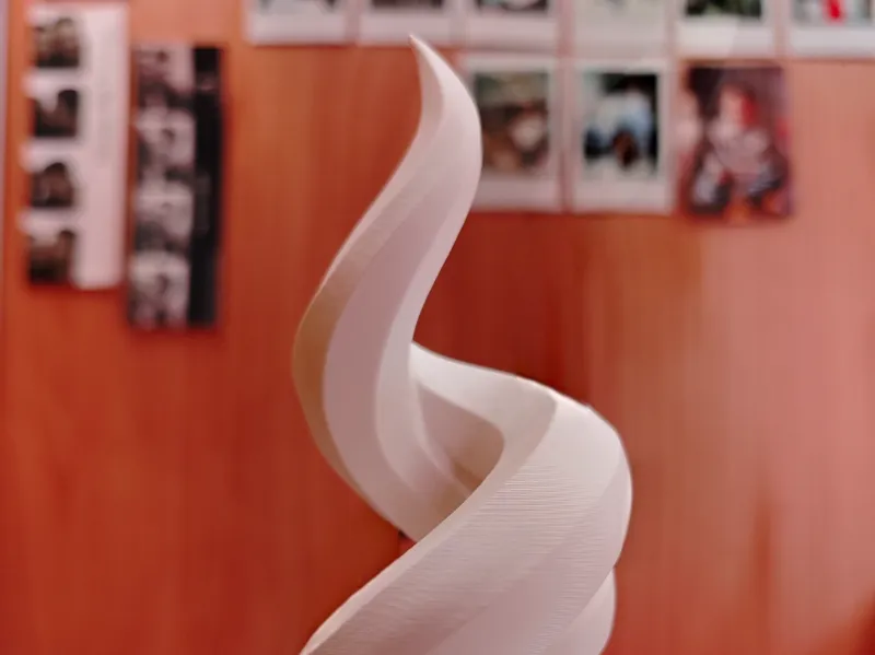 Scultura Astratta a Doppia Spirale