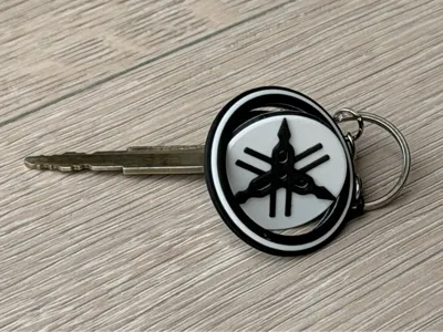Yamaha-Inspired Spinning Fidget Keychain